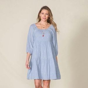 NIB Matilda Jane Chambray-All-Day Tiered Dress M